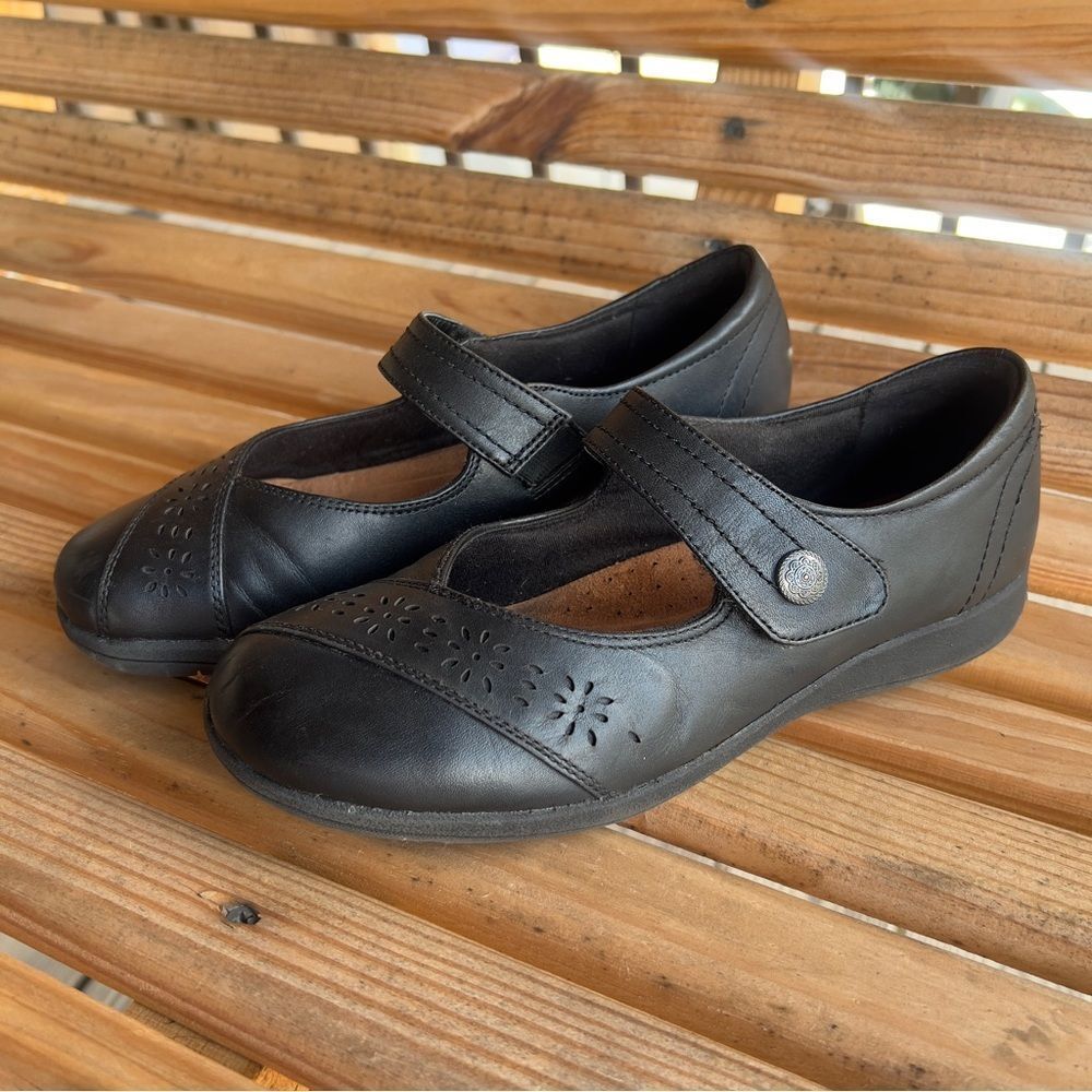 Rockport Mary Jane Comfort Shoes – Black Leather, Size 8